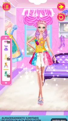 MakeoverGamesFashionDollMakeupDressup android App screenshot 0