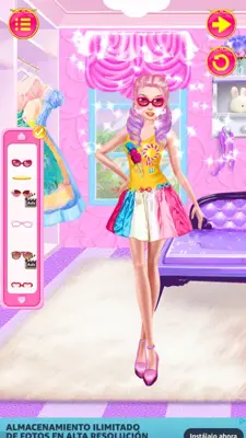 MakeoverGamesFashionDollMakeupDressup android App screenshot 9