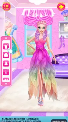 MakeoverGamesFashionDollMakeupDressup android App screenshot 1