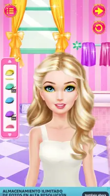 MakeoverGamesFashionDollMakeupDressup android App screenshot 3